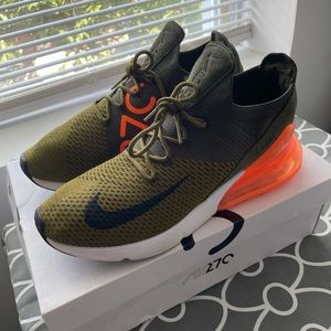 Nike Air Max 270 Flyknit Olive Flak M9/ W10.5